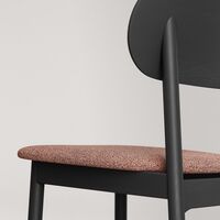 Elephant Dining Chair Black/Rust Bouclé