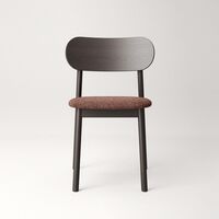 Elephant Dining Chair Dark Oak/Rust Bouclé