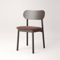 Elephant Dining Chair Dark Oak/Rust Bouclé