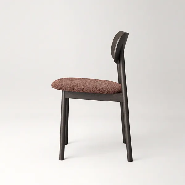 Elephant Dining Chair Dark Oak/Rust Bouclé
