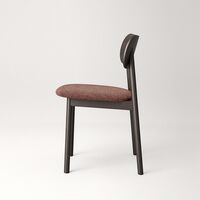 Elephant Dining Chair Dark Oak/Rust Bouclé