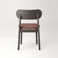 Elephant Dining Chair Dark Oak/Rust Bouclé