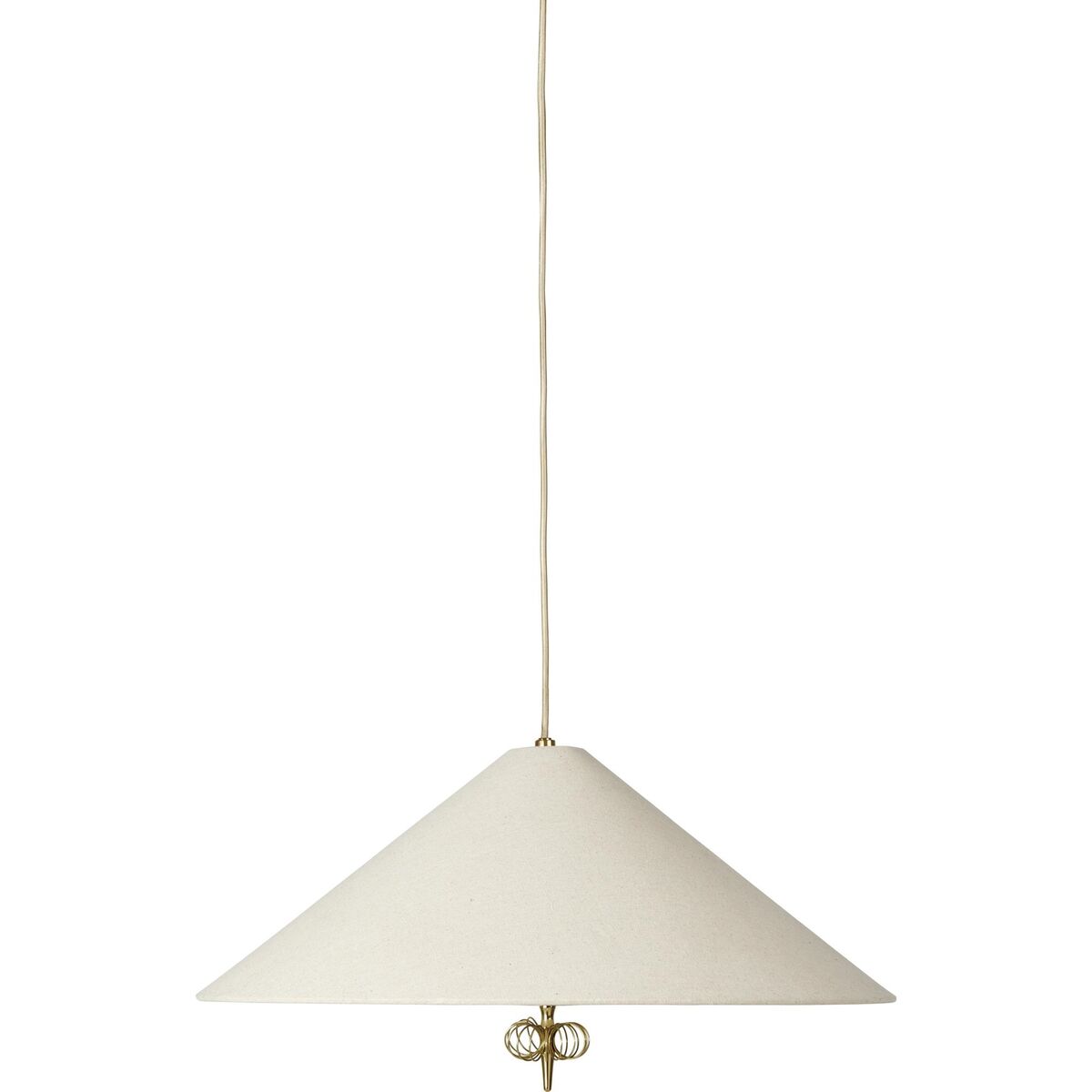 Collezione Tynell 1967 Lampadario Ottone/Tessuto