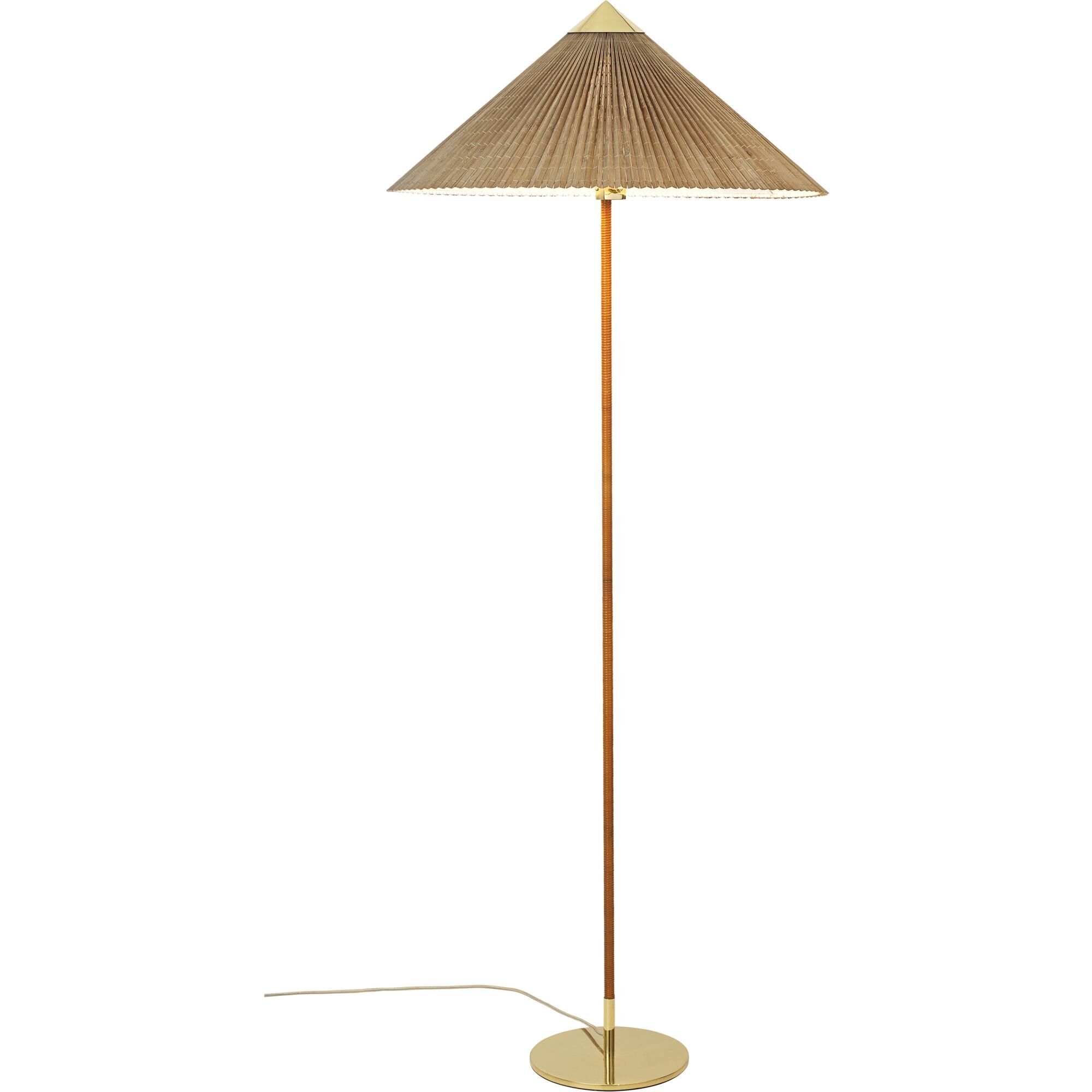 Tynell Collection 9602 Golvlampa M&auml;ssing/ Bambu
