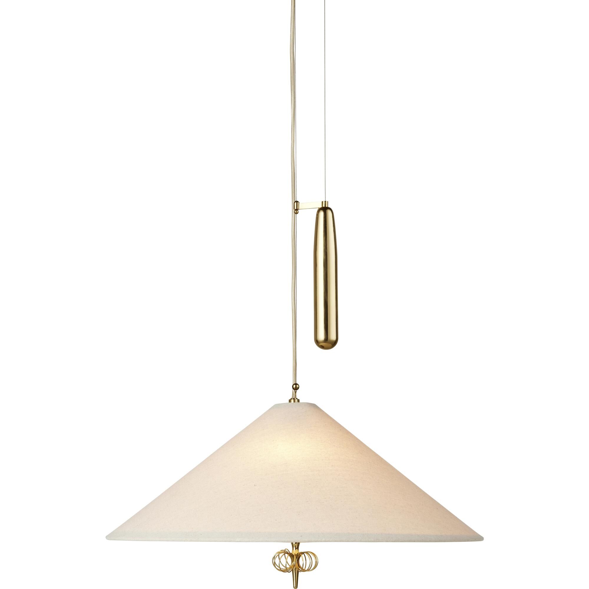 Suspension Tynell Collection A1967 en Laiton et Toile