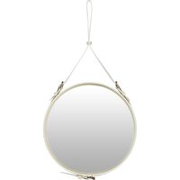 Adnet Mirror Ø58 Cream Leather
