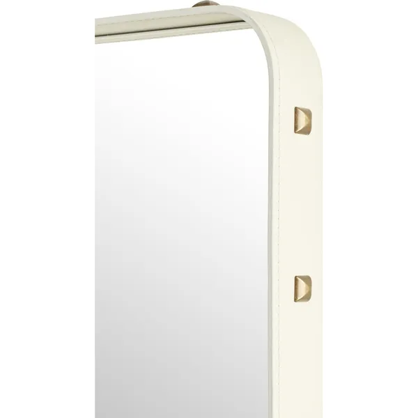 Adnet Mirror 70x180 Cream Leather