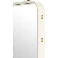 Adnet Mirror 70x180 Cream Leather