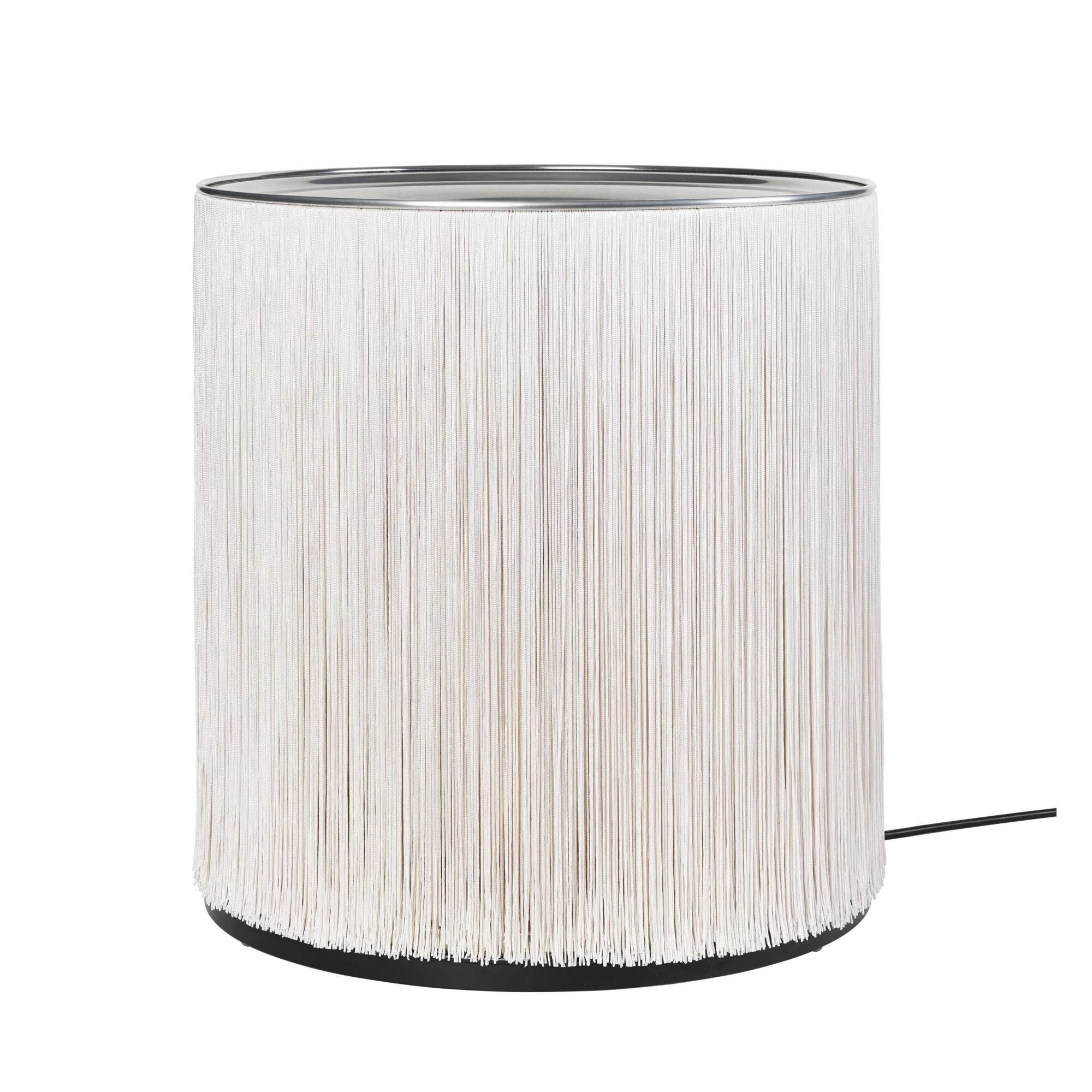 Modell 597 Golvlampa Polerad Aluminium Med Fransar