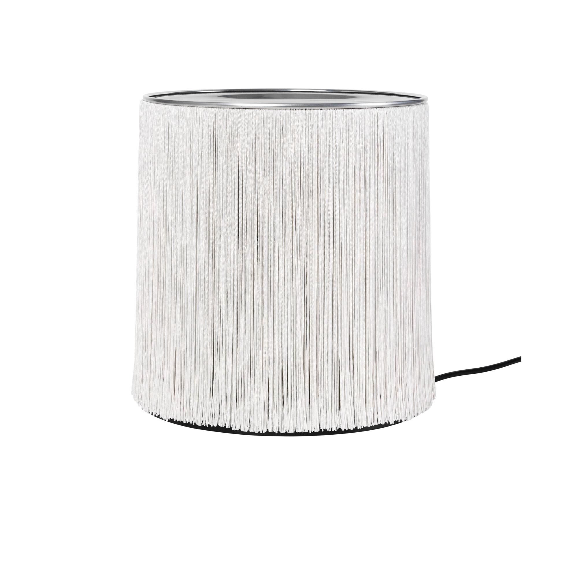 Modell 597 Bordslampa Polerad Aluminium Fransar