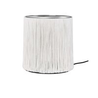 Modell 597 Bordslampa Polerad Aluminium Fransar