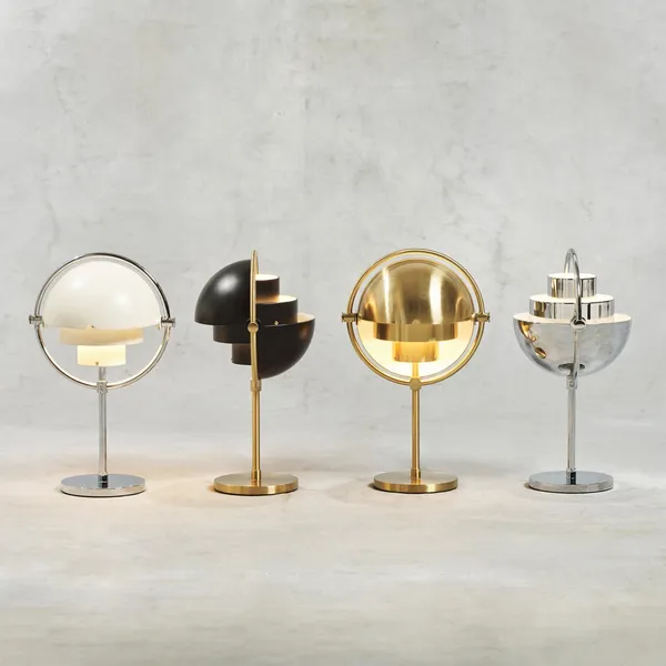 Multi-Lite Portable Lamp Brass/ Matt Black