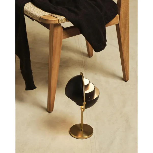 Multi-Lite Portable Lamp Brass/ Matt Black