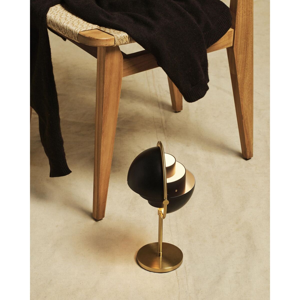 Lampe Portative Multi-Lite Laiton/ Noir Mat