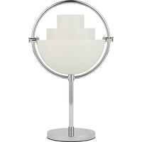 Multi-Lite Portable Lamp Chrome/ Matt White