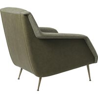 CDC.1 Sessel Messing/Dedar 141/Softleder Army