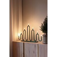 Globen Lighting Noel 7 -adventtikynttilänjalka, vihreä