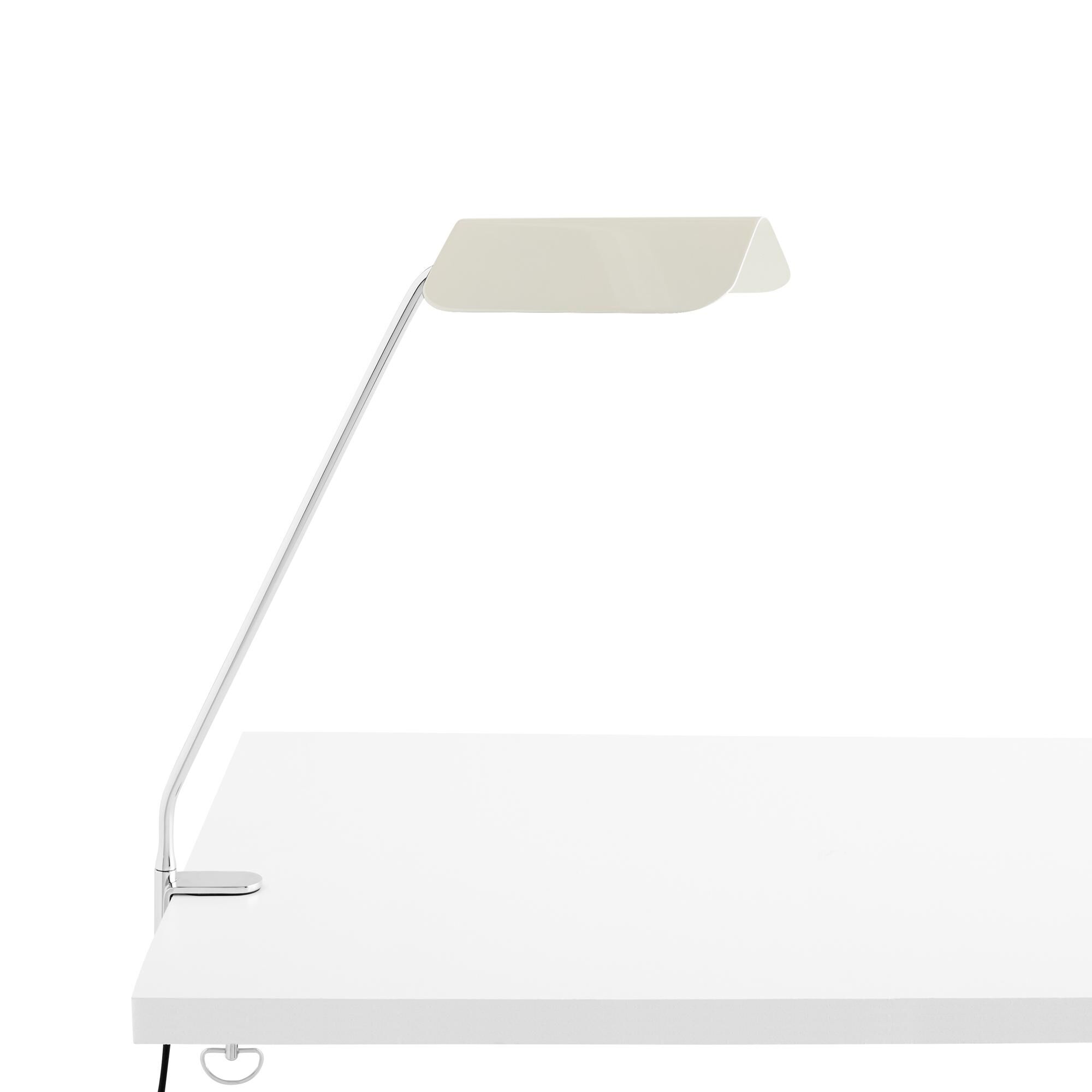 Apex Bordslampa med Kl&auml;mma Ostronvit
