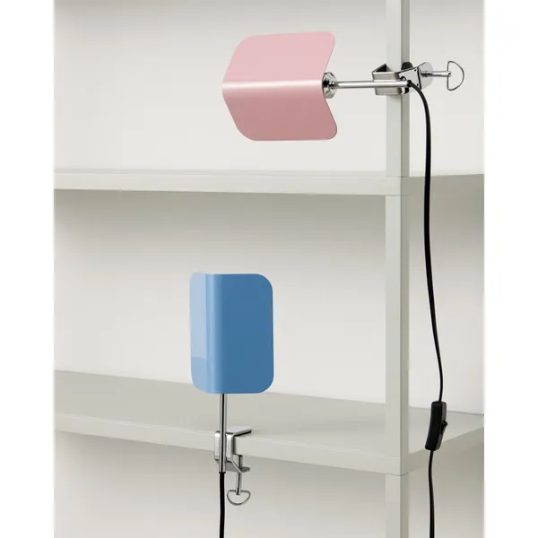 Apex Wall Lamp with Clip Pastel Blue