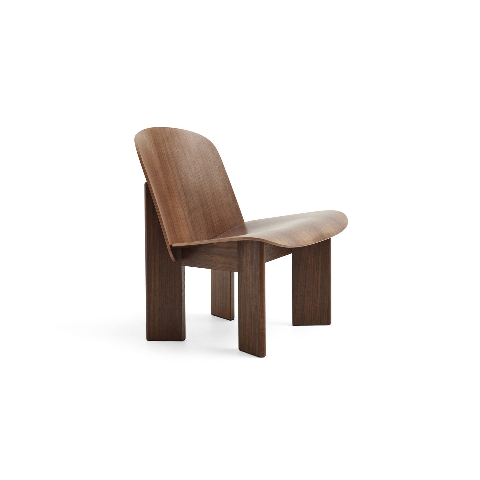 Fauteuil Chisel en Noyer Laqué