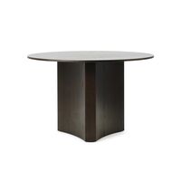 Bow Dining Table Brown Stained Oak