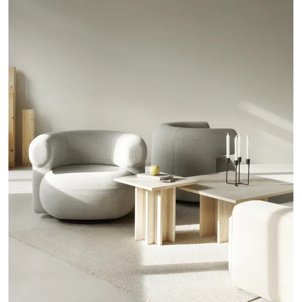 Edge Coffee Table Small Travertine