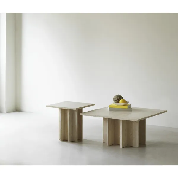 Edge Coffee Table Large Travertine