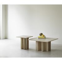 Edge Couchtisch Groß Travertin