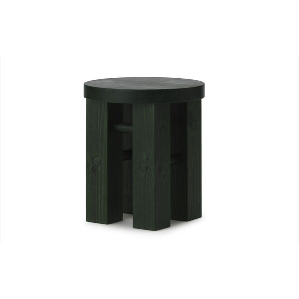 Pine Stool Dark Green