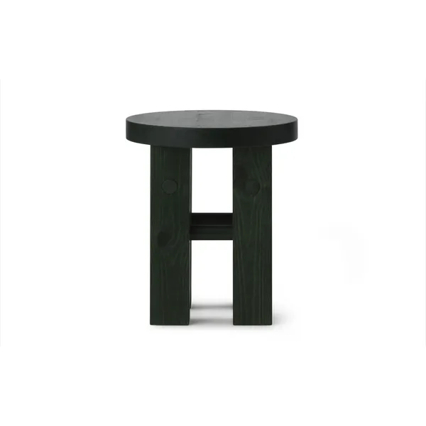 Pine Stool Dark Green