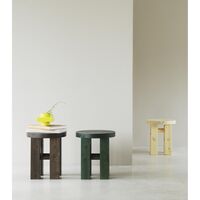 Pine Stool Dark Green