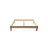 Notch Bed Frame 160x200 cm Pine