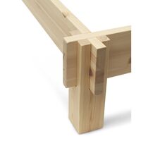 Notch Bed Frame 180x200 cm Pine