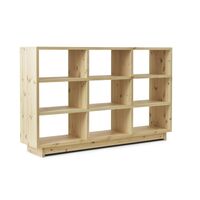 Pine Bookcase High Pine Wood