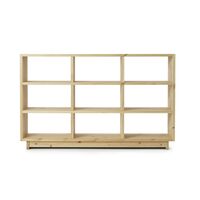 Pine Bookcase High Pine Wood