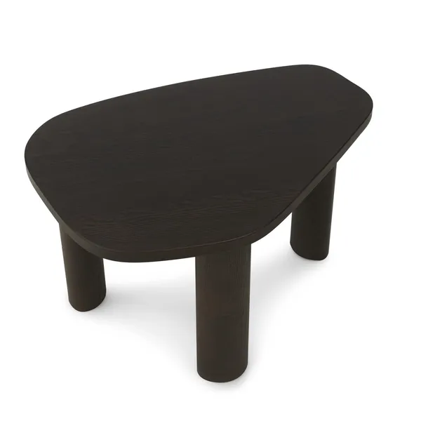 Sculp Coffee Table Small Brown Stained Ash Wood