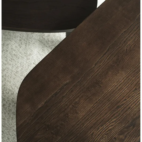 Sculp Coffee Table Small Brown Stained Ash Wood