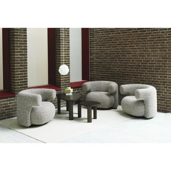 Sculp Coffee Table Small Brown Stained Ash Wood
