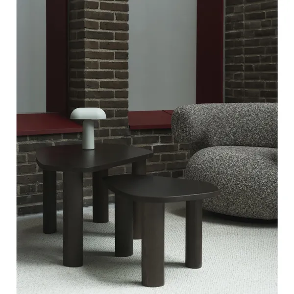 Sculp Coffee Table Small Brown Stained Ash Wood