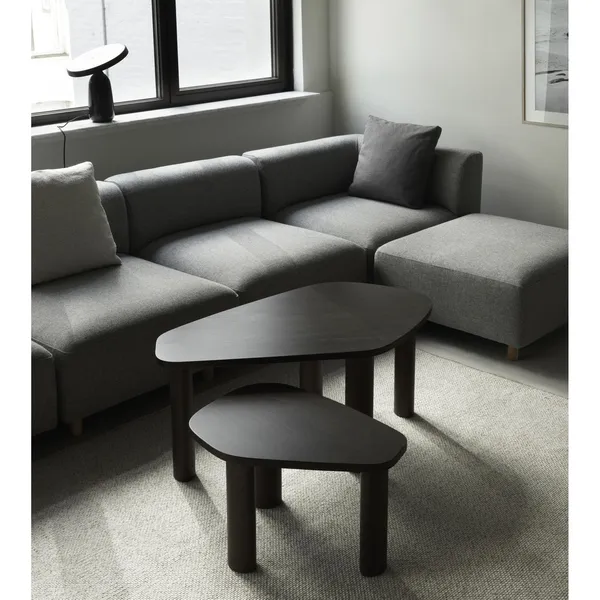 Sculp Coffee Table Small Brown Stained Ash Wood