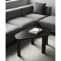 Sculp Sofabord Stor Brunbejdset Asketræ