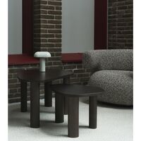 Sculp Sofabord Stor Brunbejdset Asketræ