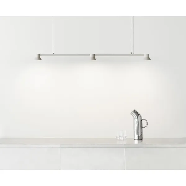 Hat Linear Pendelleuchte Klein Warmes Grau