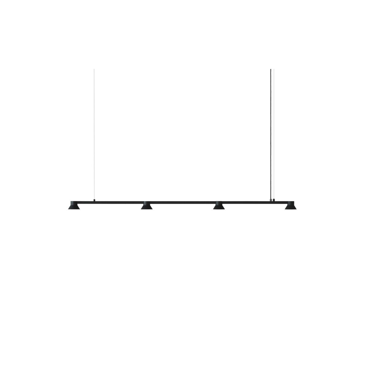 Chapeau Linéaire Suspension Grand Noir