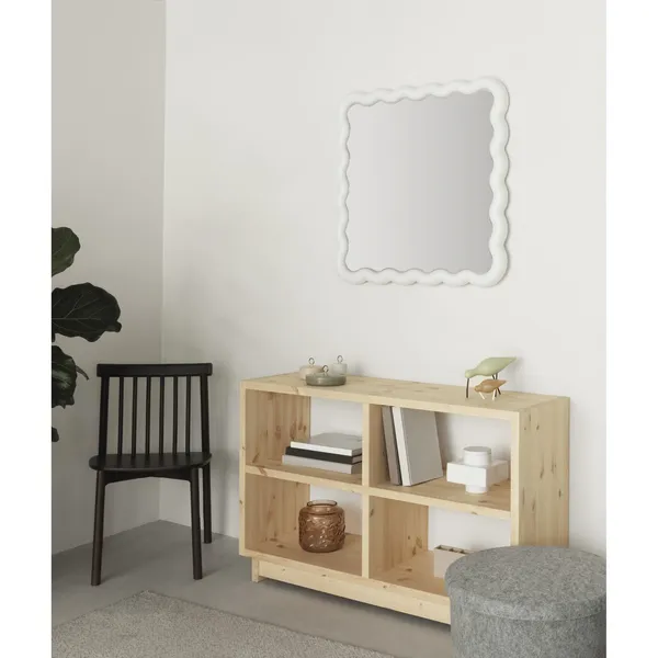 Illu Spejl 80 x 80 cm Hvid