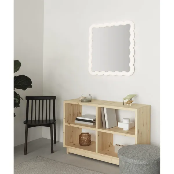 Illu Spejl 80 x 80 cm Hvid