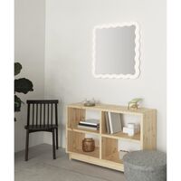 Lustro Illu 80 x 80 cm Biały