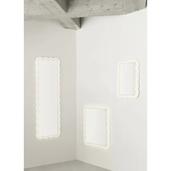 Illu Spejl 80 x 80 cm Hvid
