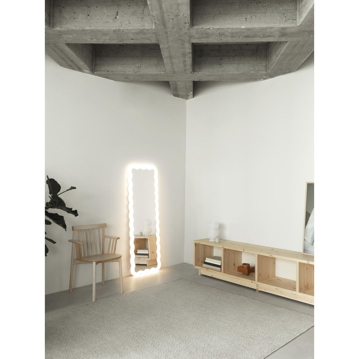 Illu Mirror 160 x 55 cm White