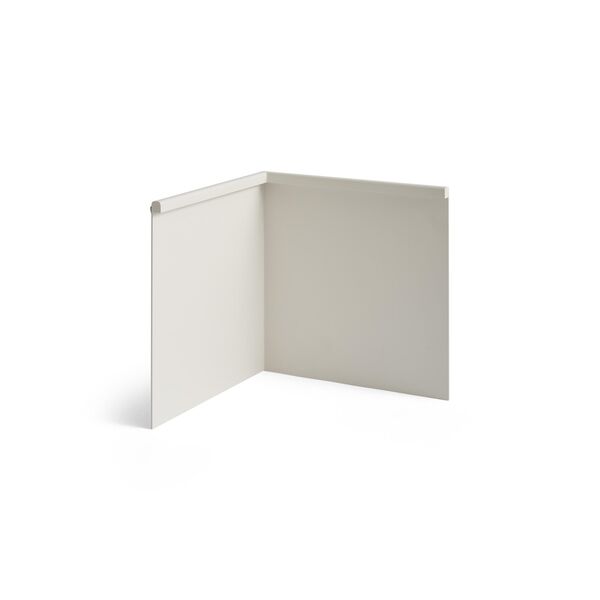 LBM Lámpara de Mesa de Esquina Blanco Crema